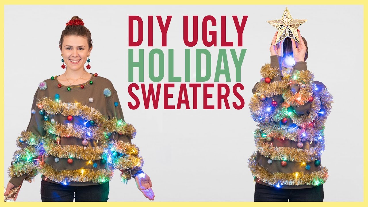 STYLE  | 3 Ugly Holiday Sweater DIY's That'll Win Every Contest