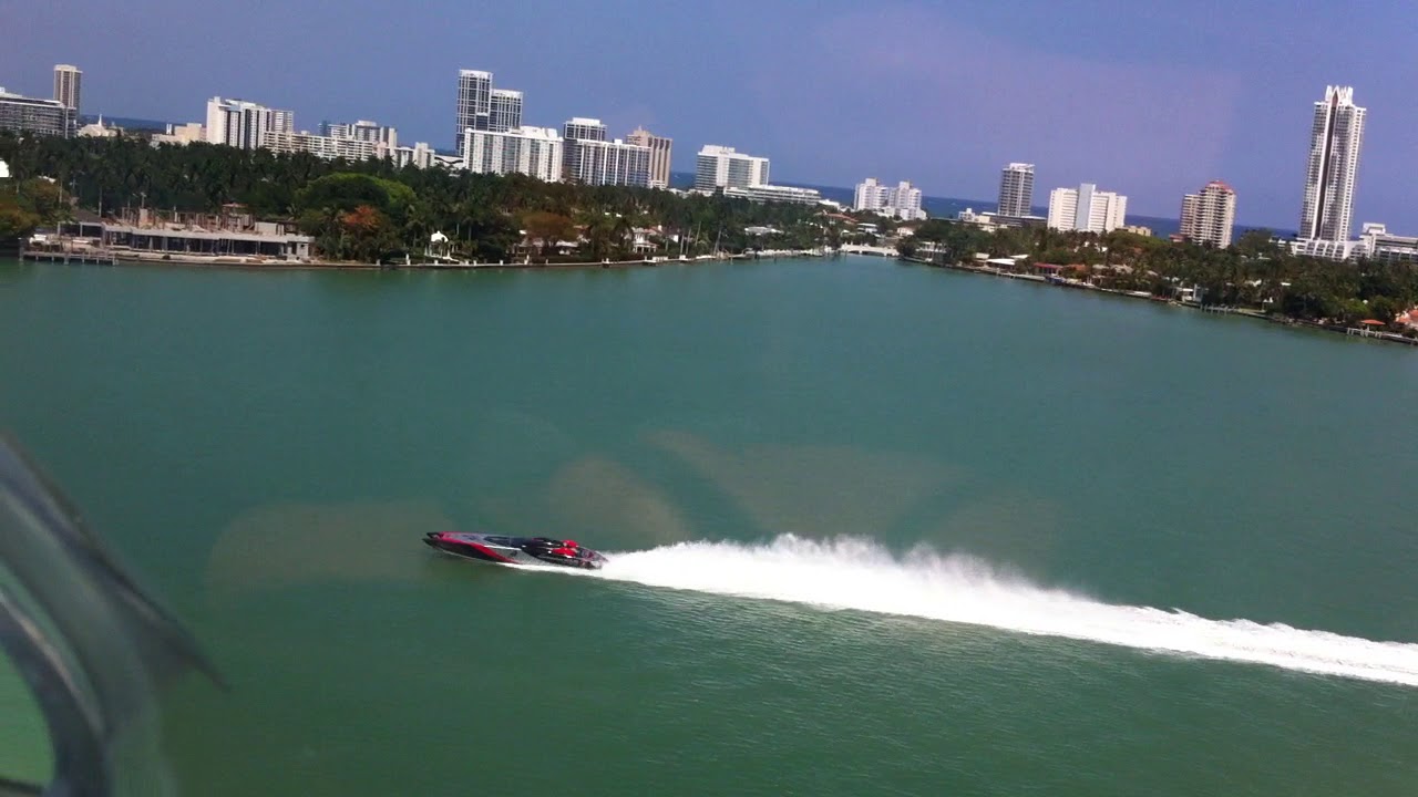 Seaplane racing SPEED BOAT video -Miami