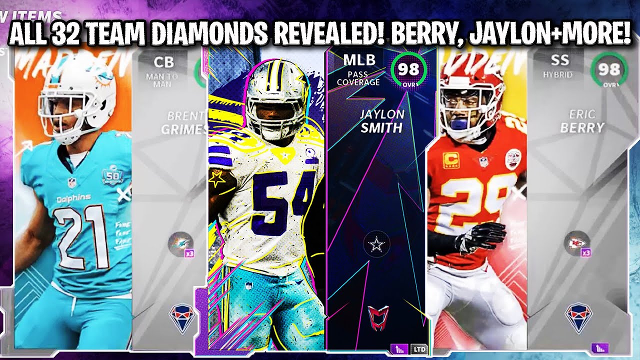 ALL 32 TEAM DIAMOND 2 PLAYERS REVEALED! 98 OVERALL LTD JAYLON, ERIC BERRY, AND MORE! | MADDEN 21