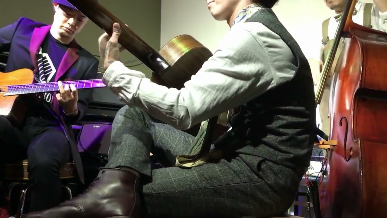 Tsuyoshi Trio with SHIGE - Goofin' Around (Bill Haley & The Comets Cover) Gypsy Swing Version Japan