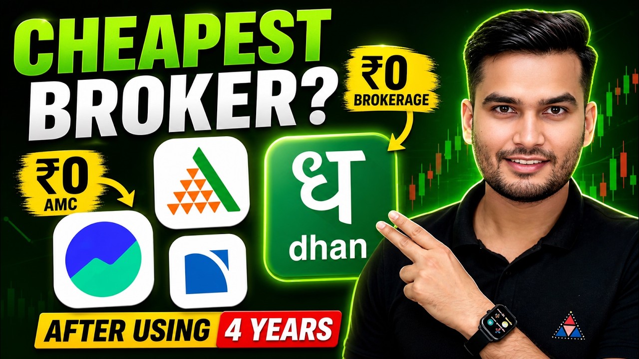 Best Stock Broker App 2026 🚀 | Zero Brokerage Charges | Lowest Brokerage Charges Demat Account