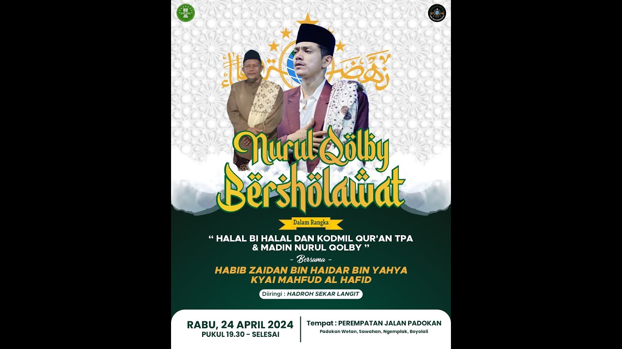 NGEMPLAK  BERSHOLAWAT BERSAMA HABIB ZAIDAN BIN HAIDAR BIN UMAR BIN YAHYA