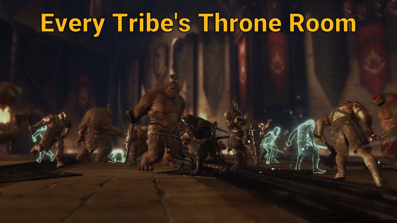 Every Tribe's Throne Room - Shadow of War