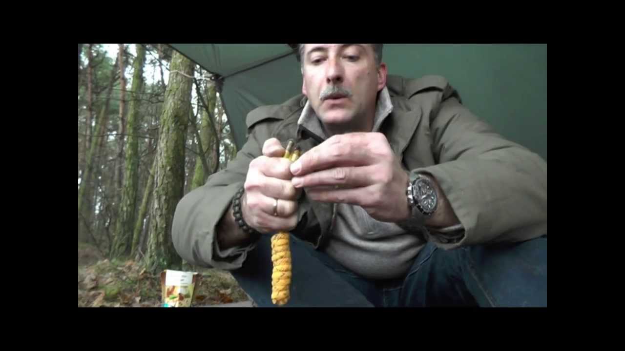 Tarp, Trangia-Kocher, Luntenfeuerzeug und CO / Teil 1