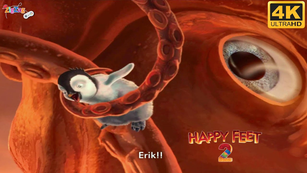 Happy Feet 2 #5 | O Ataque da Lula Gigante | Wii 4K @ZigZagGamerPT