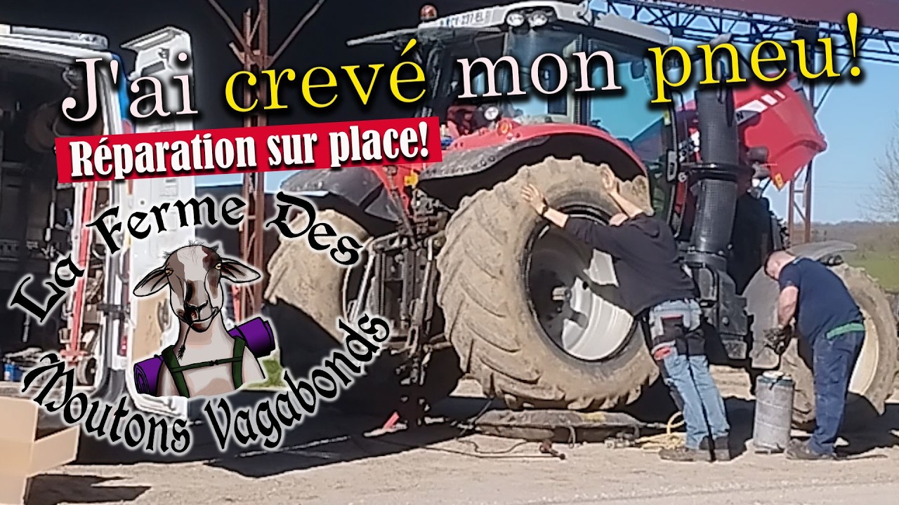 Réparer une crevaison de tracteur sans démonter la roue