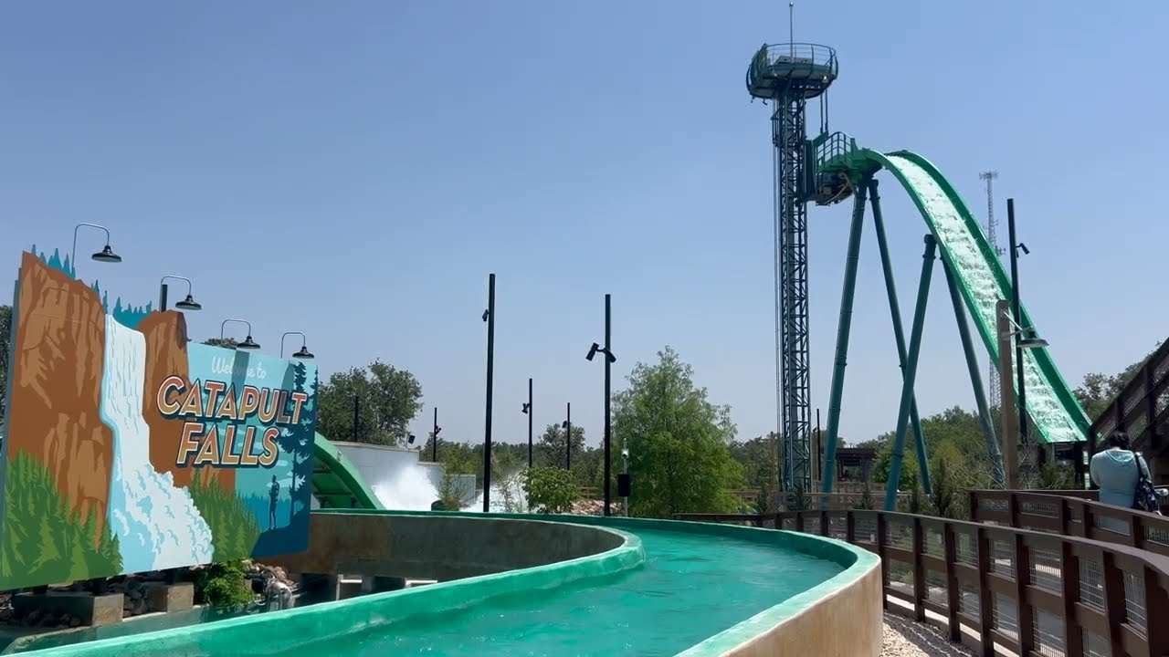 Catapult Falls (SeaWorld San Antonio) 4K Offride Footage