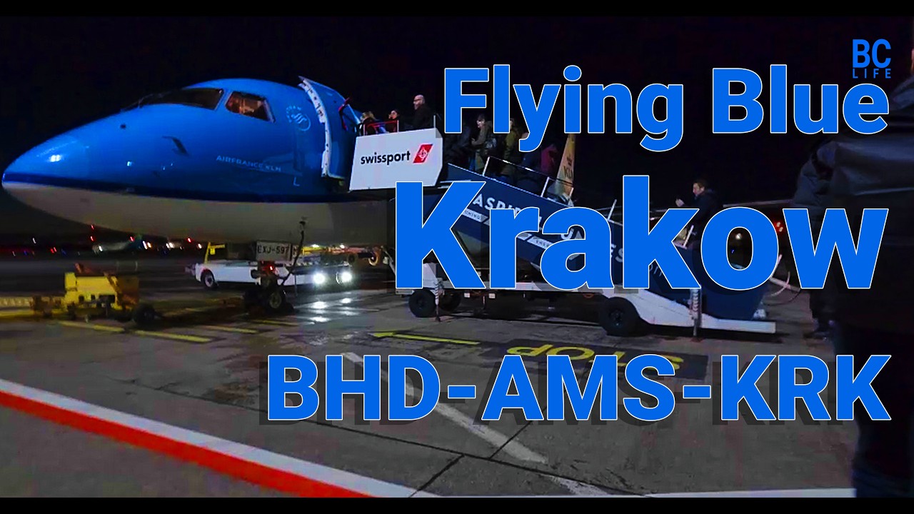 Krakow With KLM From Belfast City  Airport  BHD-AMS-KRK