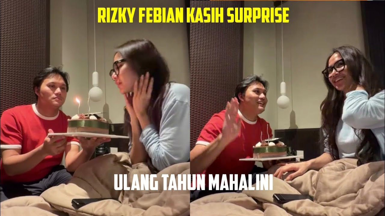 RIZKY FEBIAN BERI KUE ULANG TAHUN SPESIAL, UNTUK MAHALINI