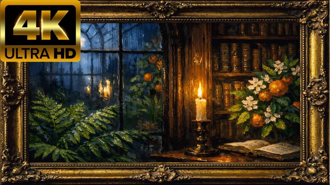 Frame | The Master's Orangerie | 4K Botanical Library Art | English Heritage Ambience : art for TV