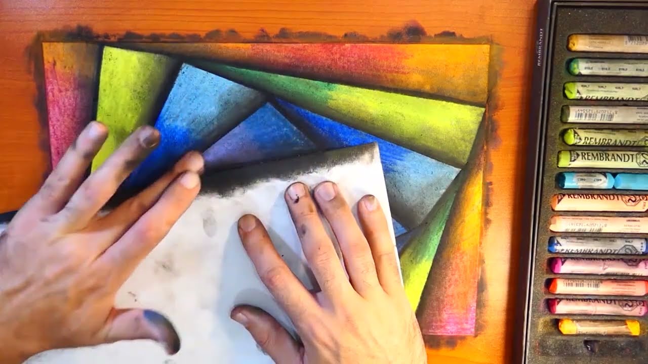 Colorful Textured Abstract Painting In 