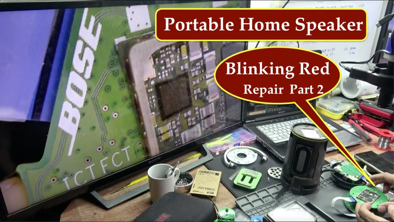 How to fix blinking red on Bose Portable home speaker part 2