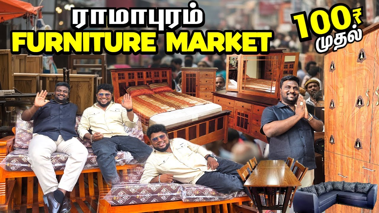 100 ரூபாய் முதல் Furnitures | Ramapuram Furniture Factory | Sudarvel Furnitures | Pakoda Boyz