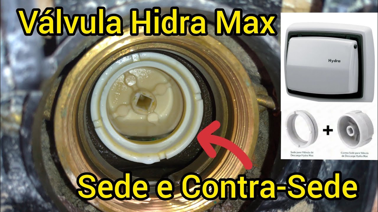 Como trocar a Sede e Contra Sede da válvula Hidra Max 👷 Faça você mesmo D.I.Y