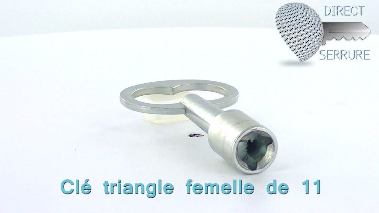 Cl&eacute; Triangle Femelle 11  _ Direct-Serrure.fr