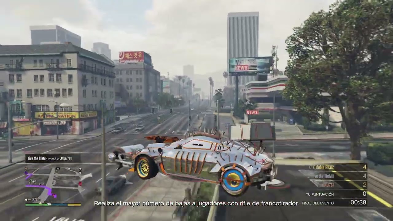 Puas cromado dando saltitos felices termina mal :v #gta #gtaonline #funny #gaming #asmr 
