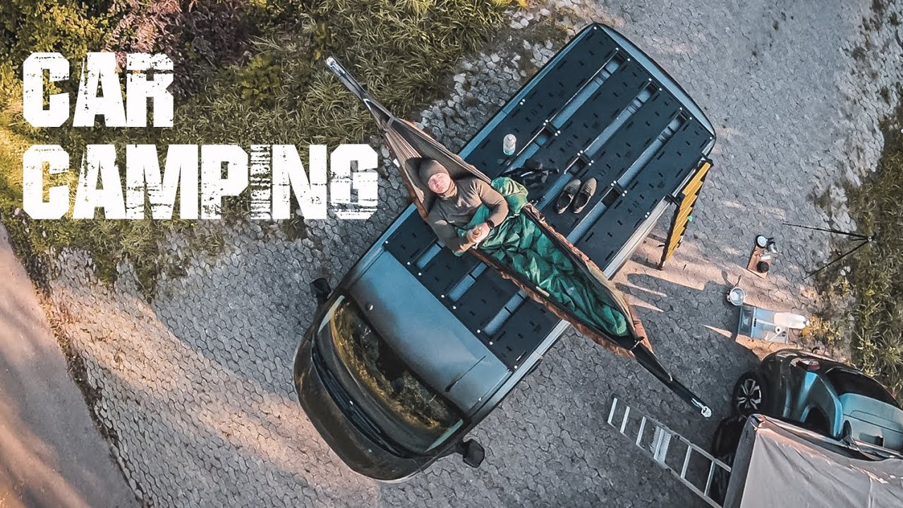 Car Camping auf einer alten Bunkeranlage Lost Place