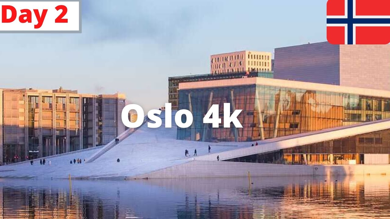 Осло, Норвегия 🇳🇴 - март 2022 г. - Пешеходная экскурсия 4K-HDR по Акерсельве