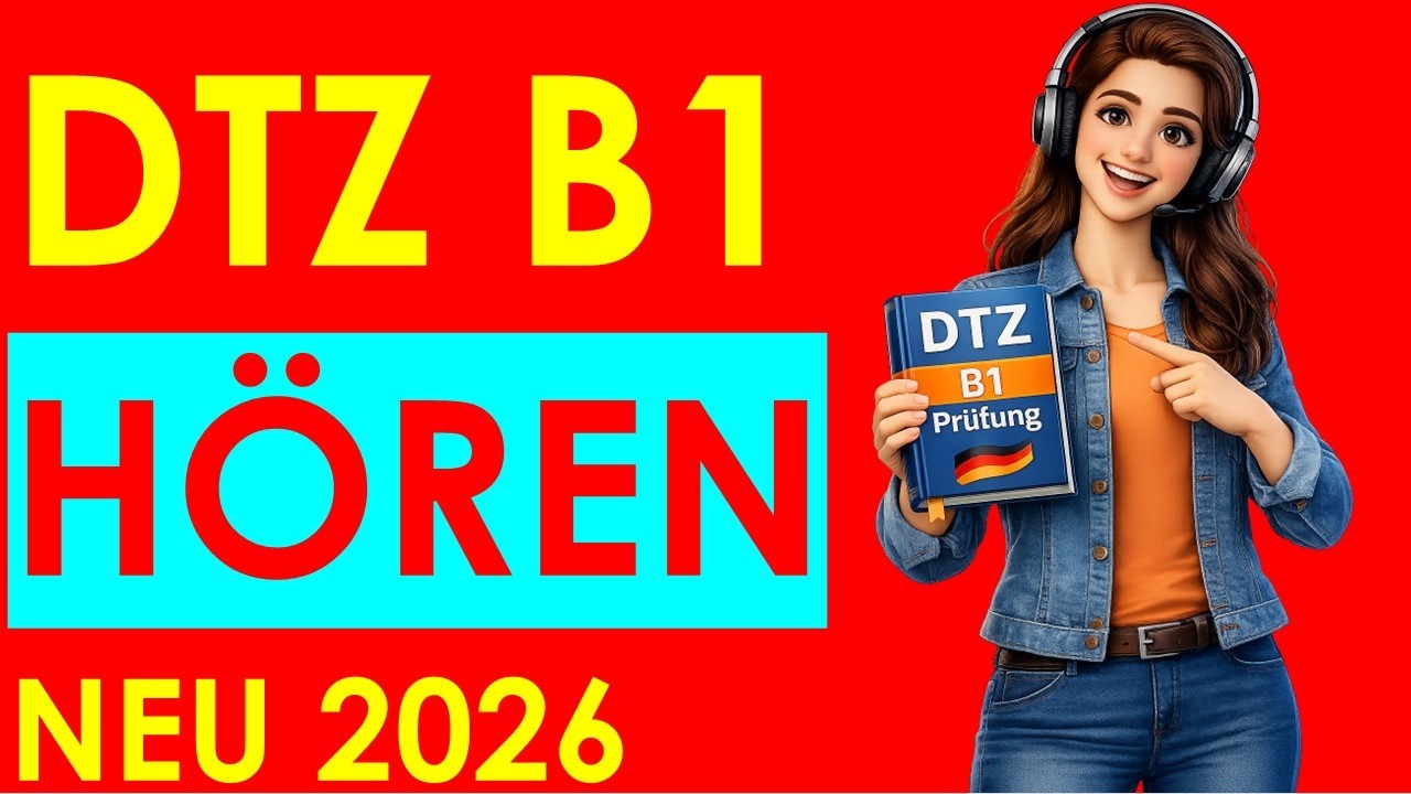 DTZ B1 Hören, Prüfung B1 Neu 2026 #dtz #dtzb1 #dtzhören #dtzb1 #gastdtz #gastb1 #b1hören #hörenb1