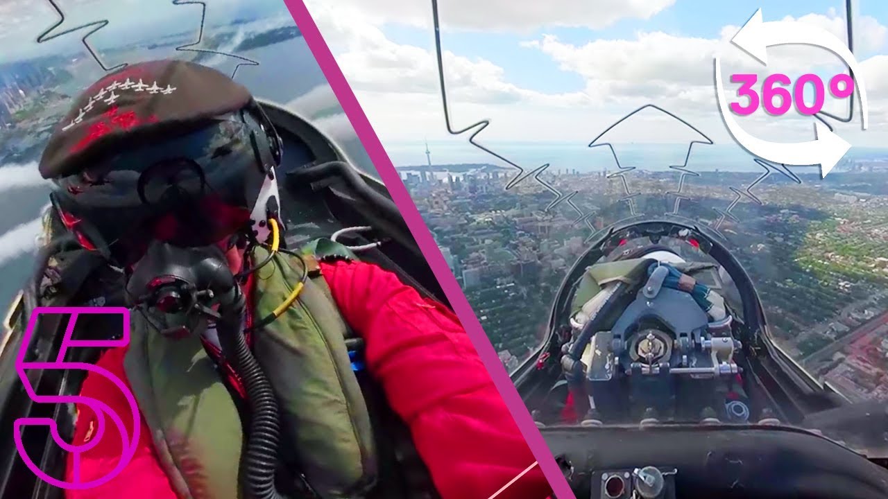 360° Cockpit View of The Red Arrows in Toronto, Canada | Red Arrows Take America | Channel 5