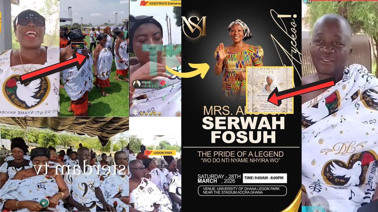 Wow_Parkoso Ekuona Family &New Abusuapanin arrives @Legon ahead of Akosua serwaa Celebration of Life