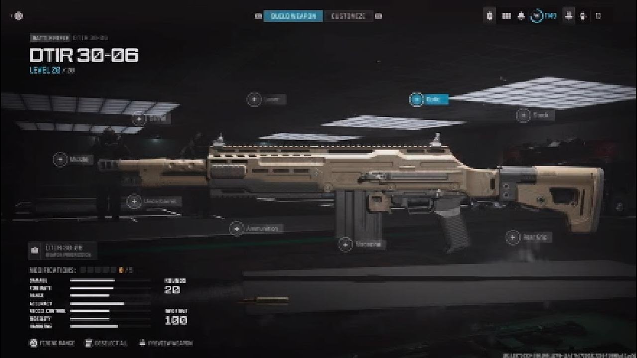 Call of Duty - MW3 - All Battle Rifle Attachments ~ DTIR 30-06
