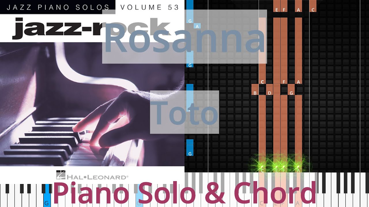 🎹Rosanna, Solo & Chord, Toto, Synthesia Piano