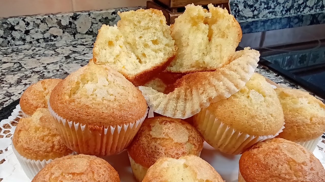 MAGDALENAS DE NARANJA receta super esponjosa que duran tiernas varios días 