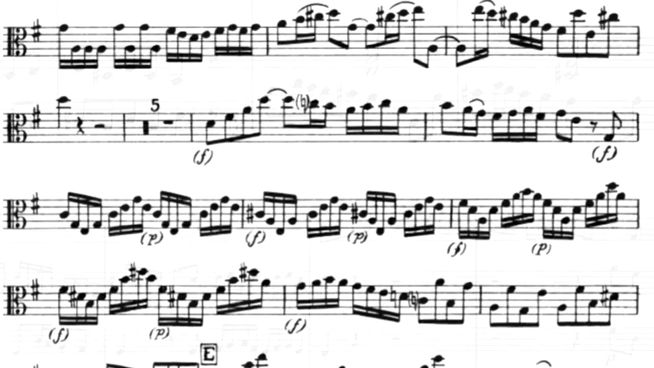 Viola Concerto, Movement II; Georg Phillip Telemann, TWV 51:G9