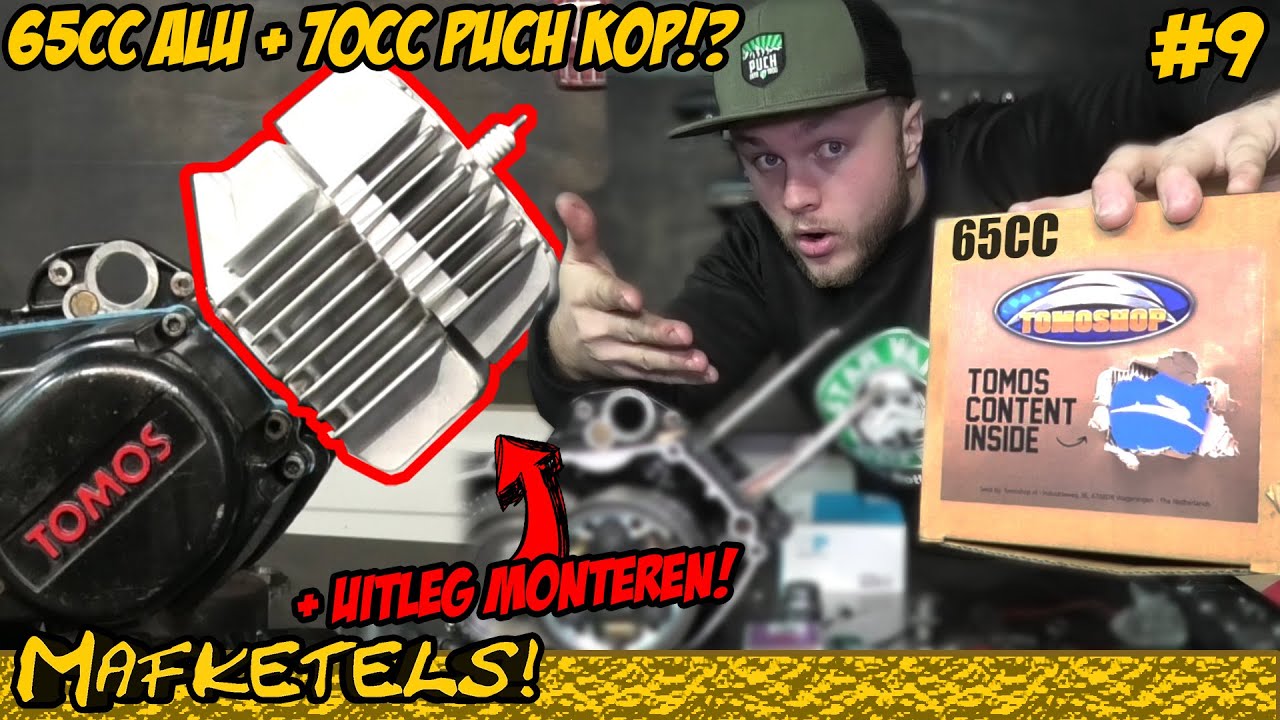 TOMOS 65CC CILINDER MONTEREN! (70CC PUCH KOP) PROJECT SLEEPER