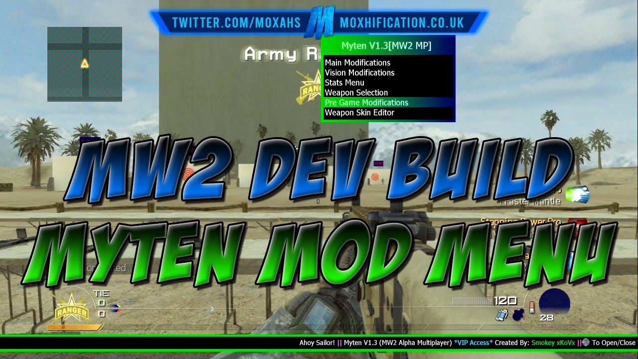 MW2 Alpha | Build 482 | Myten Mod Menu | VIP Access