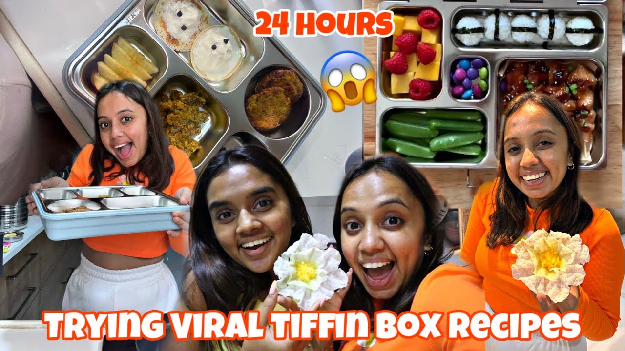 I only cooked and ate Viral tiffin box recipes for 24 HOURS🤦🏻‍♀️