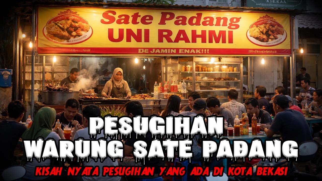 NGERI! KISAH PESUGIHAN WARUNG SATE PADANG! BARU BUKA 3 BULAN, LANGSUNG RAMAI SEKAMPUNG DI BEKASI