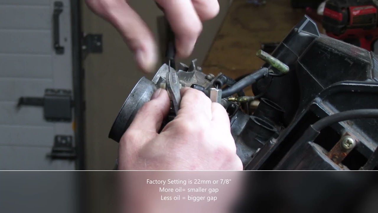 Yamaha Phazer, ADJUST OIL PUMP CABLE
