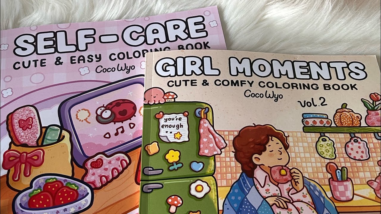 Coco Wyo New Release | Self Care & Girl Moments Coloring Books | Flip Through