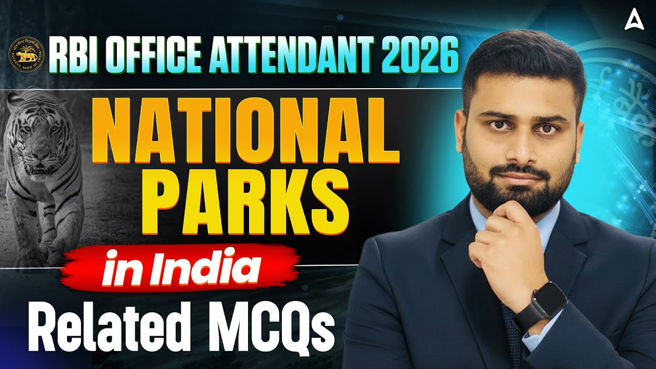 RBI Office Attendant 2026 | National Parks in India (Static GK) | Top MCQs by Vaibhav Sir