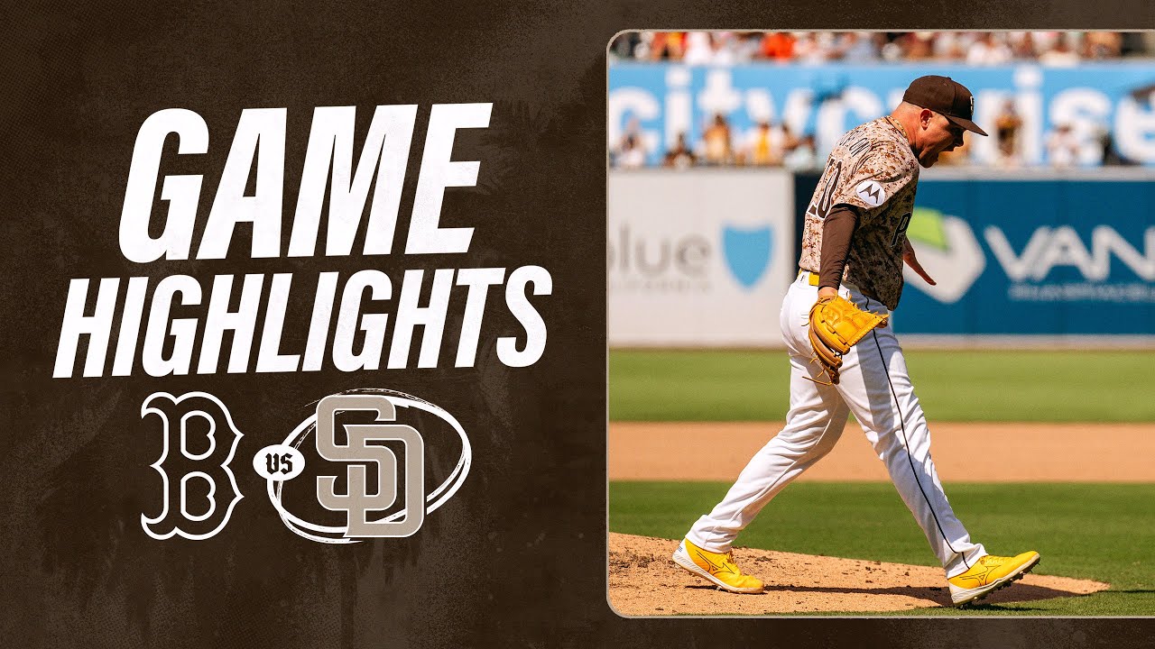 Red Sox vs. Padres Game Highlights (8/10/25) | MLB Highlights