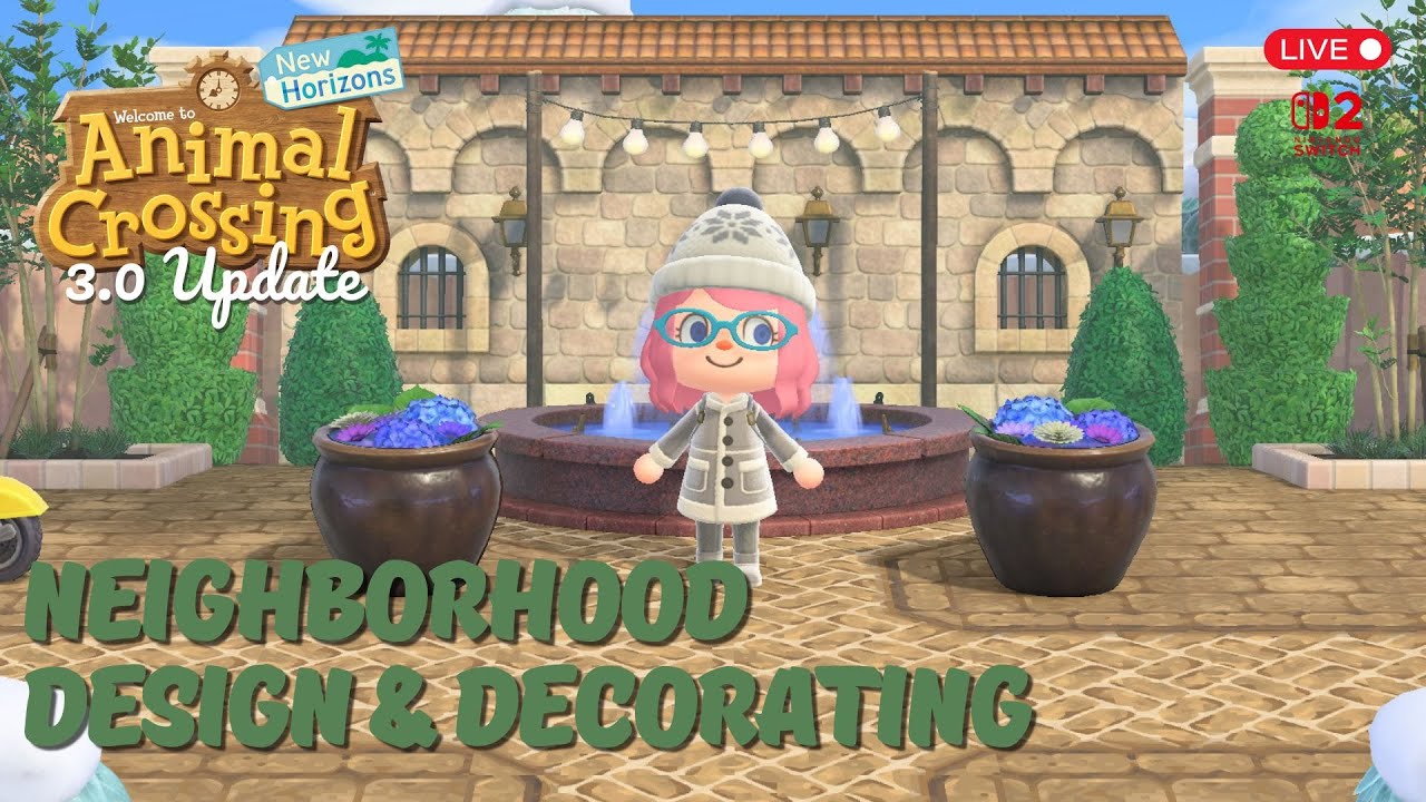 ACNH: 3.0 Update! Decorating the villager neighborhood! LIVE! #animialcrossing #3.0 #cozygaming