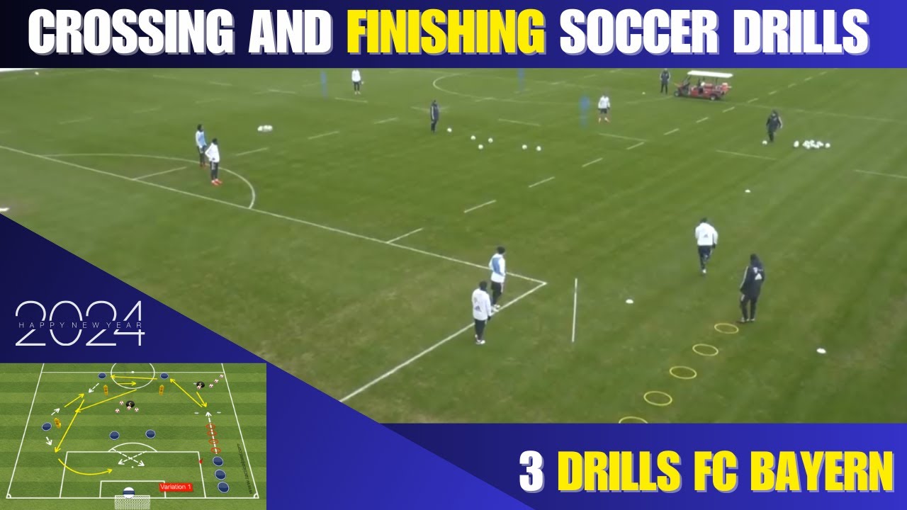 Crossing And Finishing Soccer Drills / 3 Drills FC Bayern