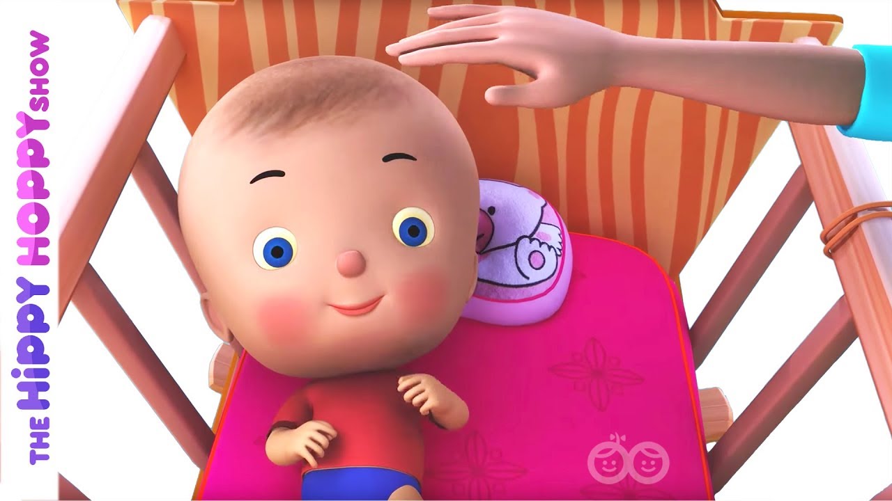 Rock A Bye Baby - Nursery Rhymes For Kids And Children With Lyrics | Baby Songs | Hippy Hoppy Show