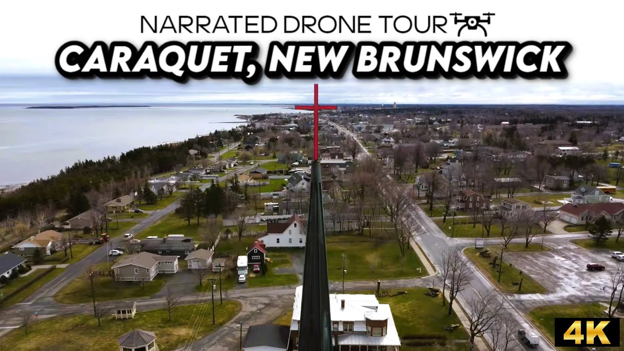 Discover Caraquet in Stunning 4K Drone Footage 🌊✨ | Aerial Views of New Brunswick 🏞️