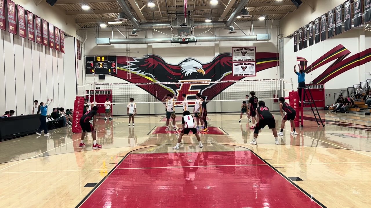 Etiwanda VS Damien JV Boys Volleyball 2nd Set