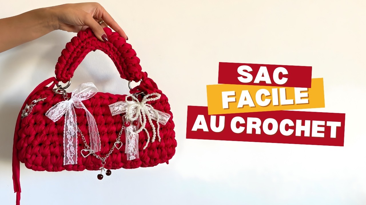Tuto sac &agrave; main crochet &ndash; Mod&egrave;le facile pas &agrave; pas