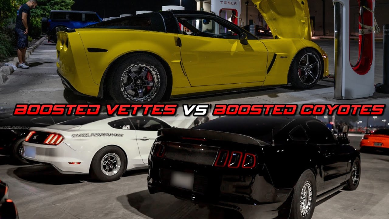 800hp+ Blower Vettes take on Gen 1, Gen 2, and Gen 3 Coyotes... Who's on top is the real question?