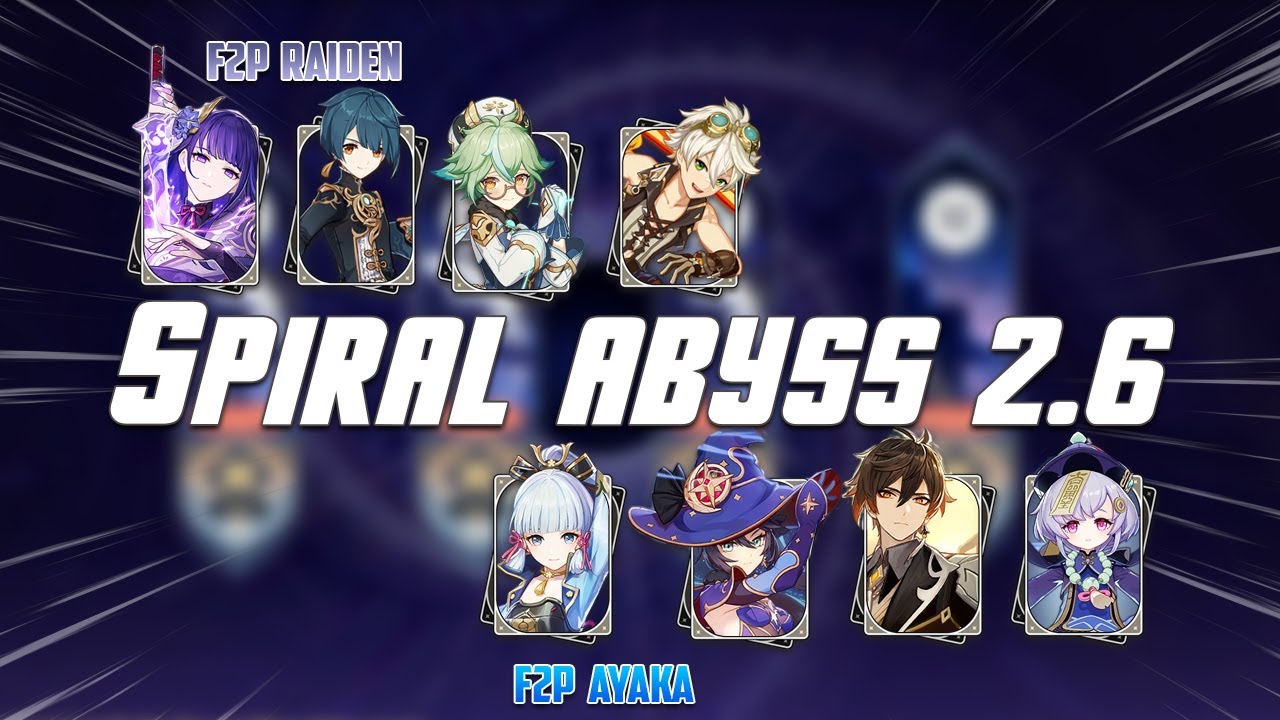 Raiden  with 4 ⭐ Support &  Ayaka with 5⭐ Support - Floor 12 -  9⭐ | Spiral Abyss 2.6 Genshin Impact