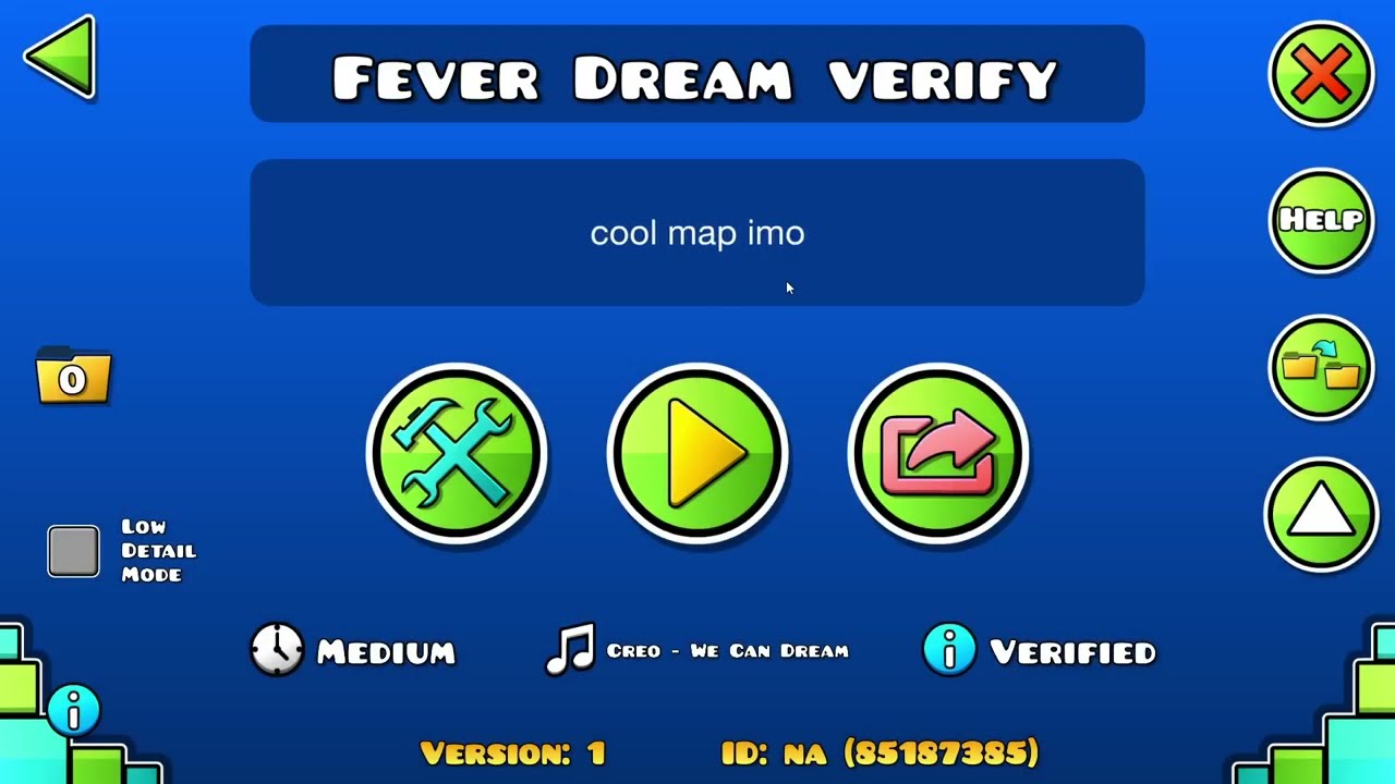 Fever Dream verified! (easy demon?) by TrydoneGD || Geometry Dash
