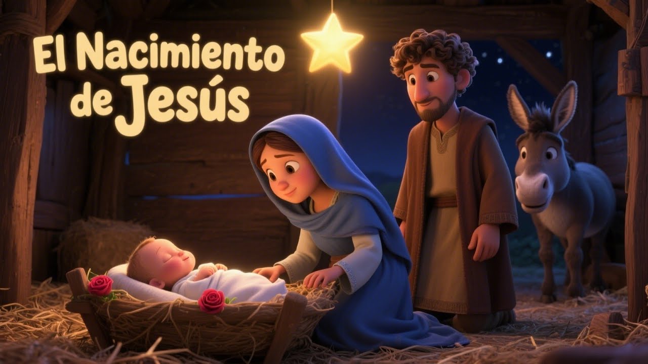 El Nacimiento de Jesús🌟✝️| Historia Bíblica Animada para Niños y Familias
