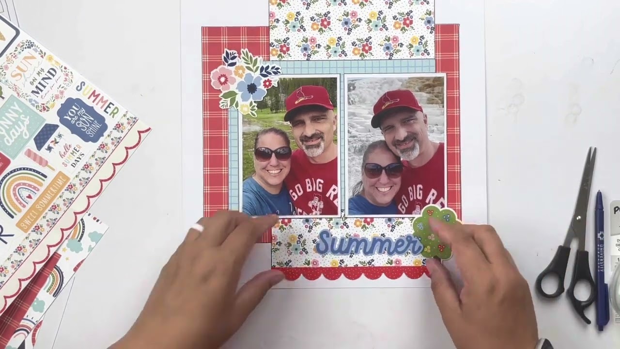 SCRAPBOOK LAYOUT - DoubleShot Kit from The ScrapRoom - Echo Park