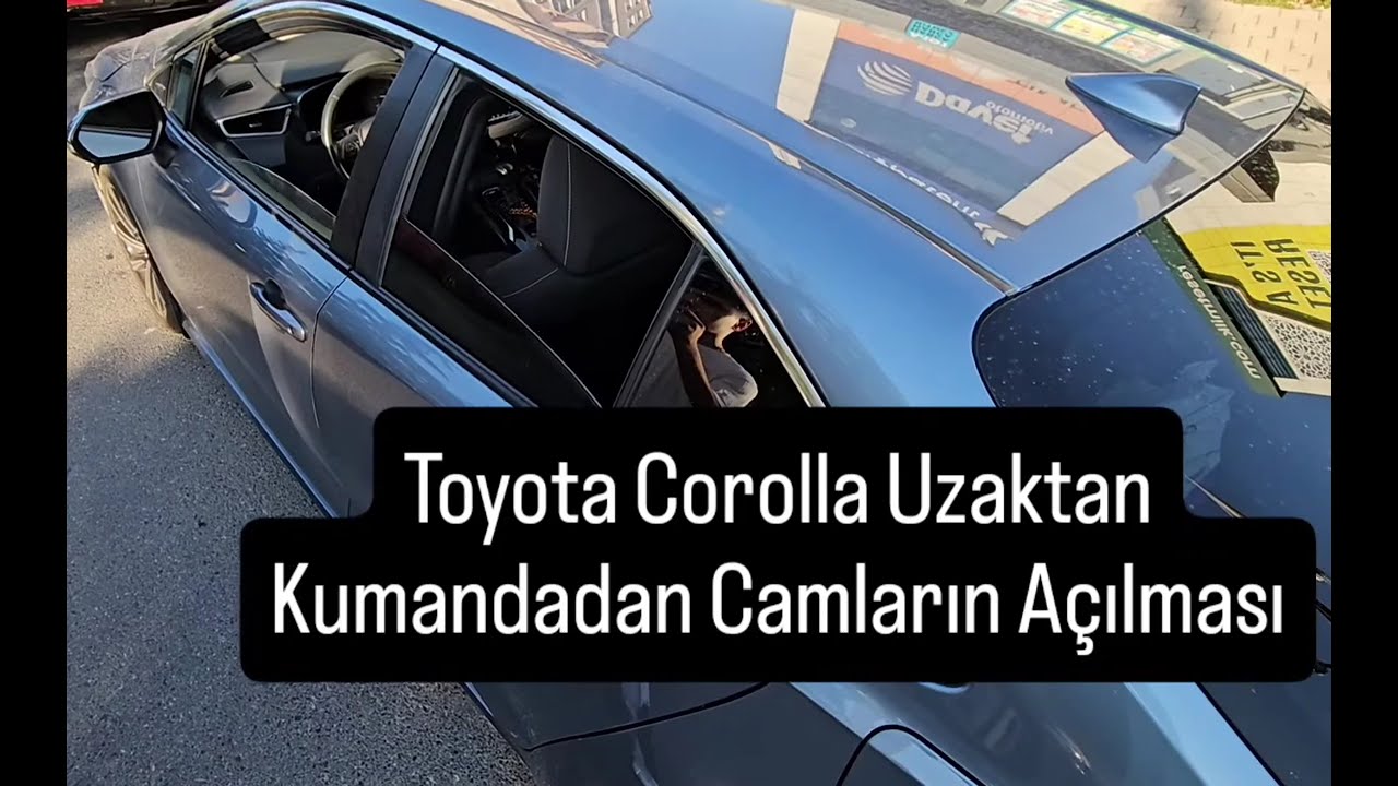 Toyota Corolla E210 | Uzaktan Kumanda ile Cam ve Sunroof Kontrolü 🔑💎