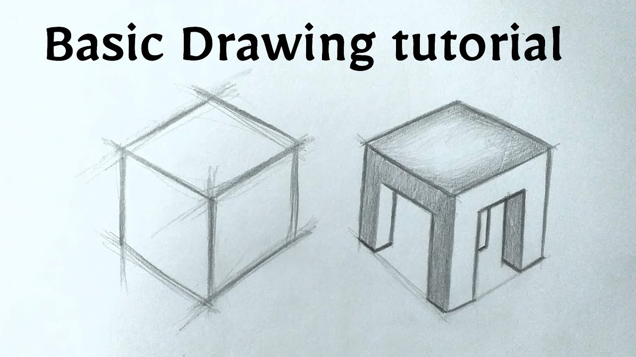 How to draw object drawing tutorial with pencil Easy basic drawing lessons for beginners